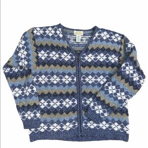 Vintage Fair Isle Winter Aesthetic Sweater